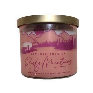 Mainstays Explore America 14-ounce 3-Wick Candle in the Rocky Mountains scent